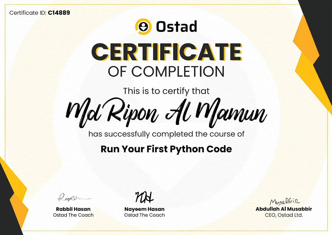 Run Your First Python Code – Ostad